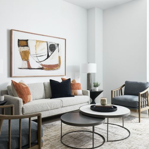 Floor-to-ceiling windows for plenty of natural light.