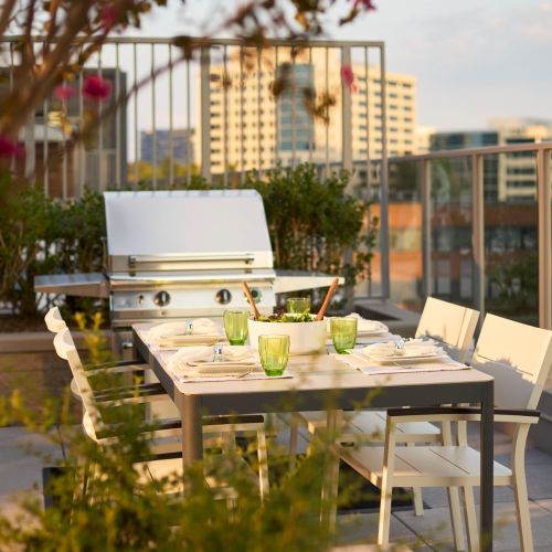 Enjoy a quiet evening or gather with new neighbors.