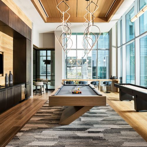 Entertain a game of pool in the lounge.