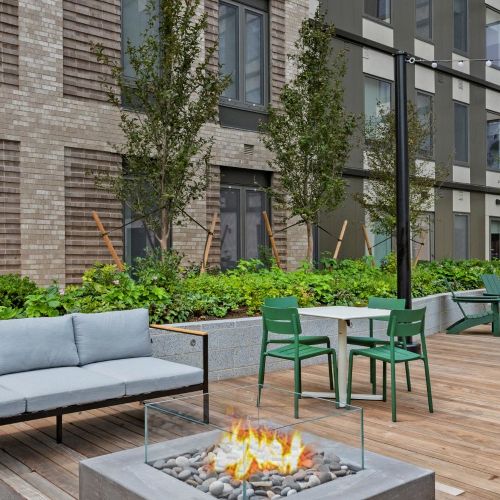 In-unit washer and dryer for convenience.	