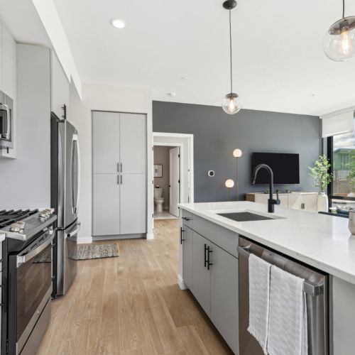 A kitchen designed for those who love to cook and entertain in elegance	