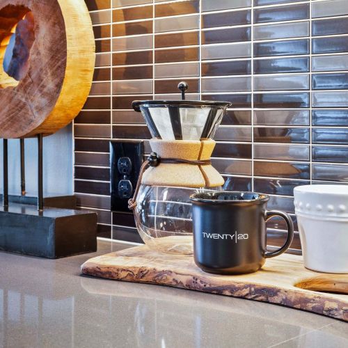 Kitchen detail with coffee mug.