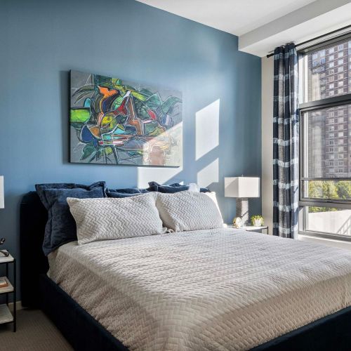 Primary bedroom window view.