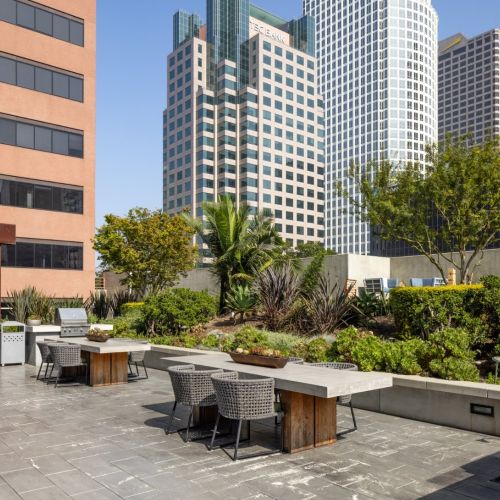 Enjoy memories at our sundeck tables.