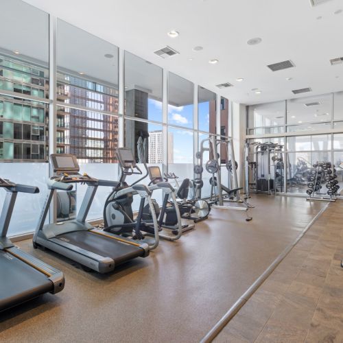 Work out in style in our modern gym.