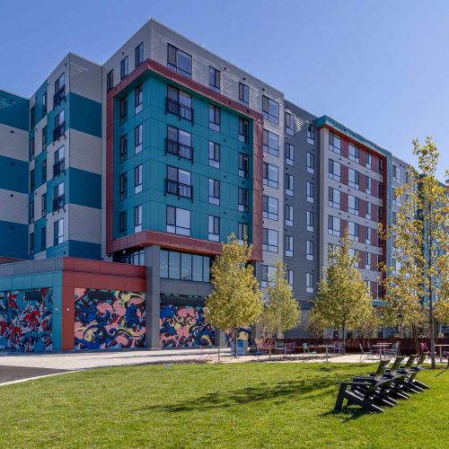 Stylish corner showcasing community and design.