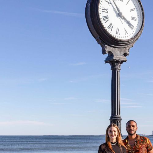 Blue Line station connecting the community.