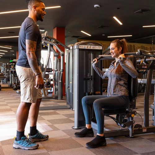 Outdoor views from the weight room.