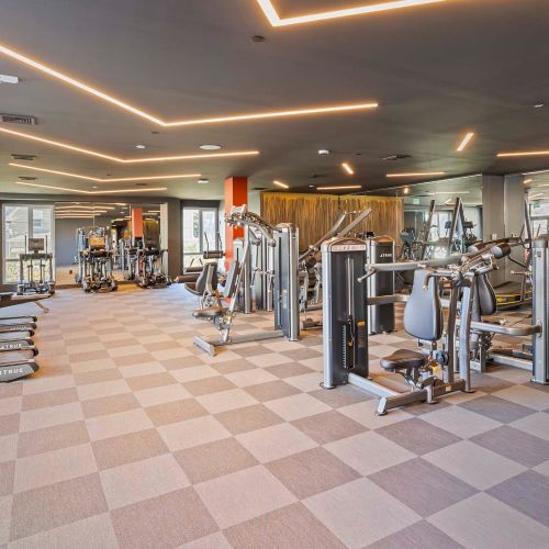 Grand lobby entrance welcoming residents.