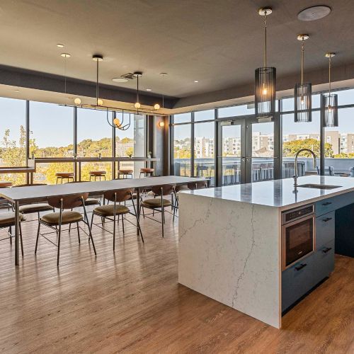 Second view of the communal table.