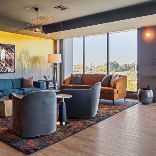 Grand entrance lobby inviting residents.