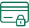 Credit card lock icon