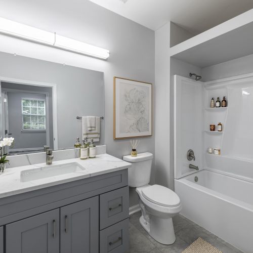 Apartment balcony with view from living room 