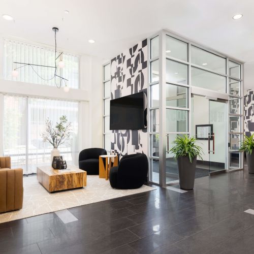 Lobby with seating area	