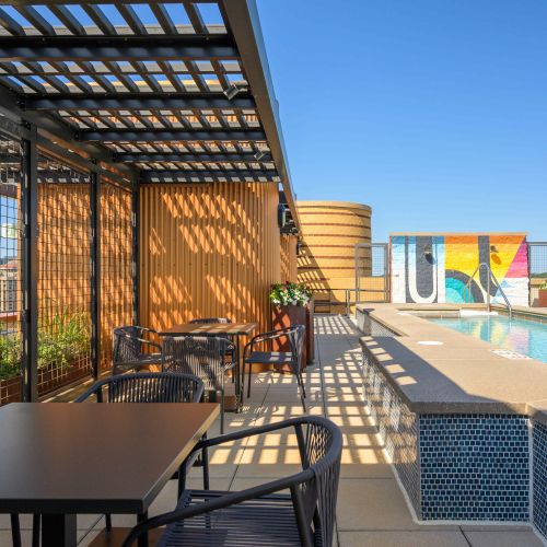 Catch a breeze on our rooftop	