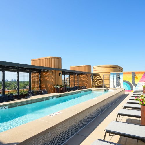 A pool perfect for a hot summer day	