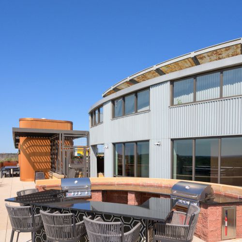 Outdoor grilling area	