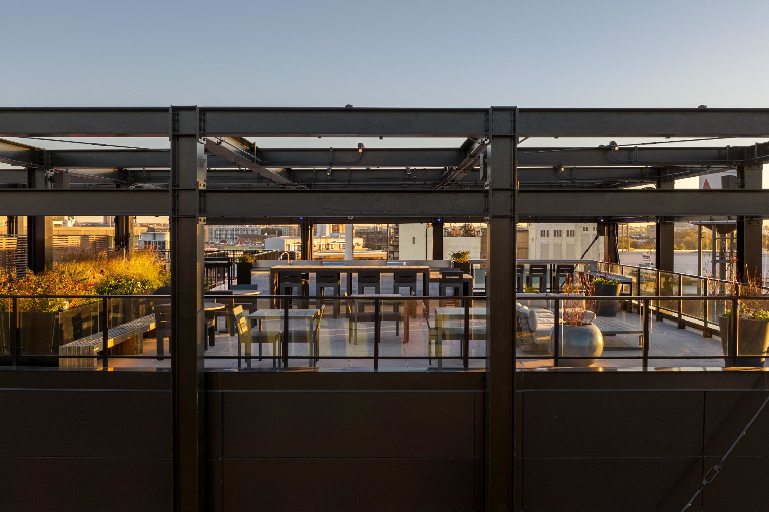 Direct view at rooftop