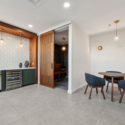 Drink dispensers and private conference room