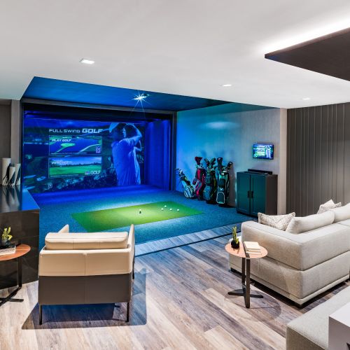 Put your golf skills to the test with an indoor golf simulator