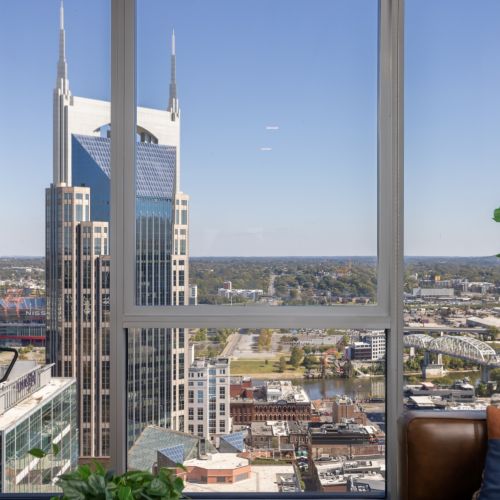 Apartment window view	