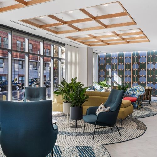 Cozy, colorful spot to pause and recharge.	