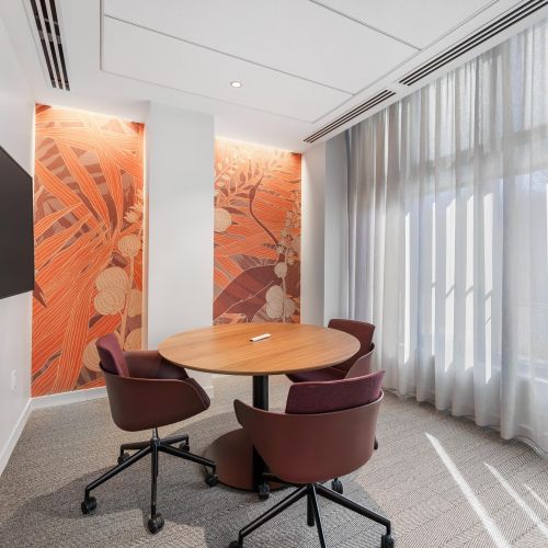 Professional meeting room for collaboration.	