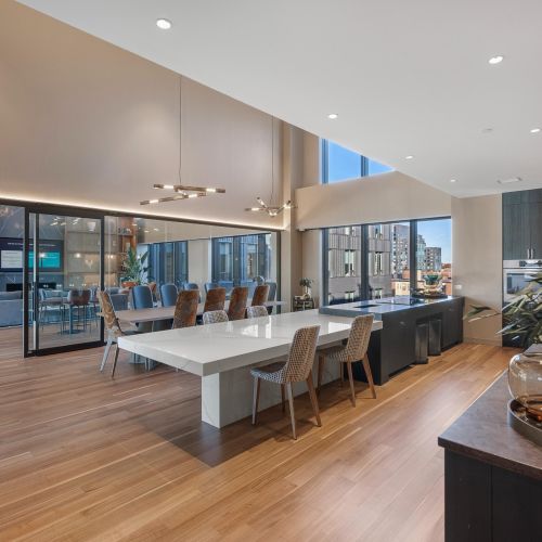 Private chef’s kitchen for elevated culinary skills.	