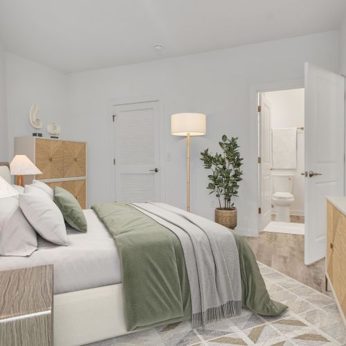 A bedroom that fits all your needs.	