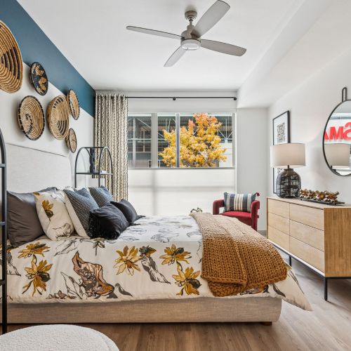 Relax in style in this spacious bedroom