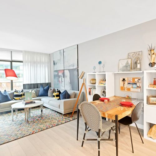 Space for dining and entertainment	