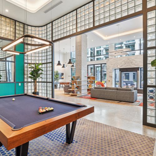 Amenity spaces built for luxurious entertainment	