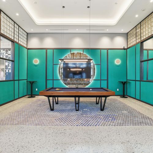 Enjoy a game of pool with friends in our community recreation space	