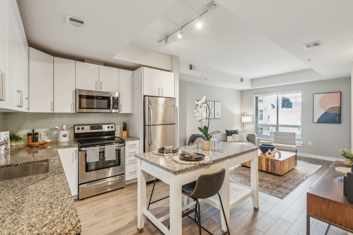 Core Kitchen and Living Room