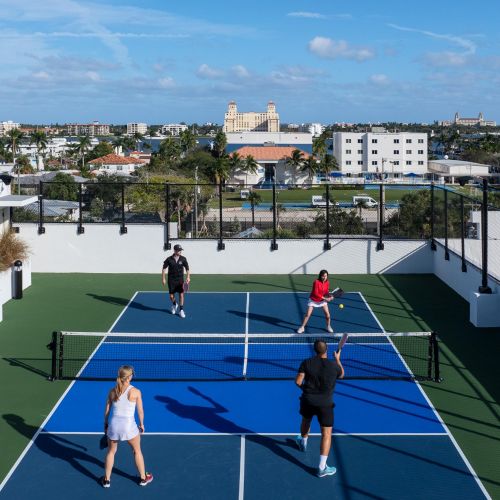 Professional pickleball court