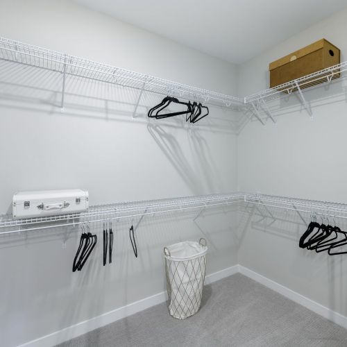 Spacious walk-in closet