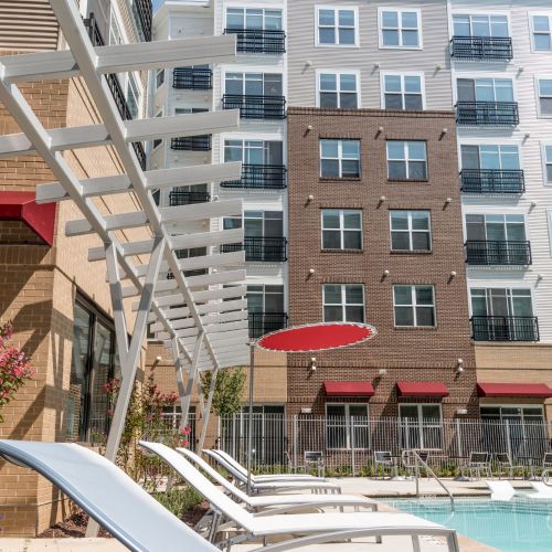 Resort-style swimming pool