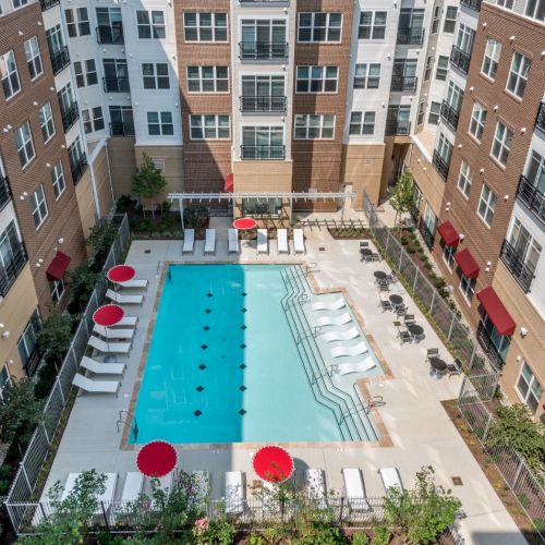 Resort-style swimming pool
