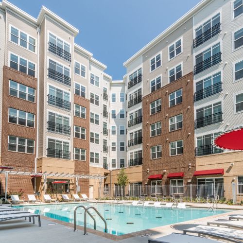 Resort-style swimming pool