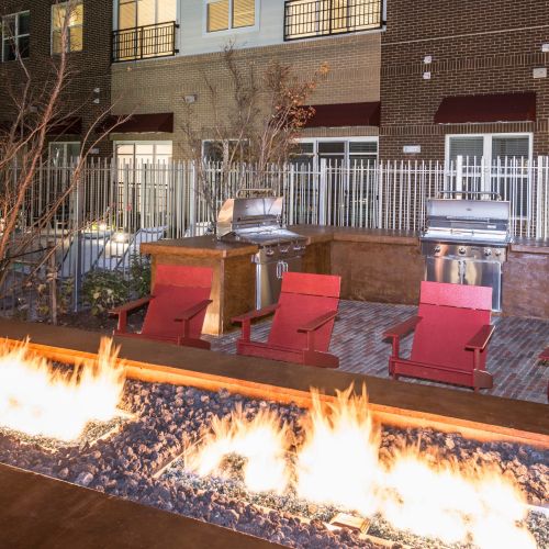 Courtyard firepit