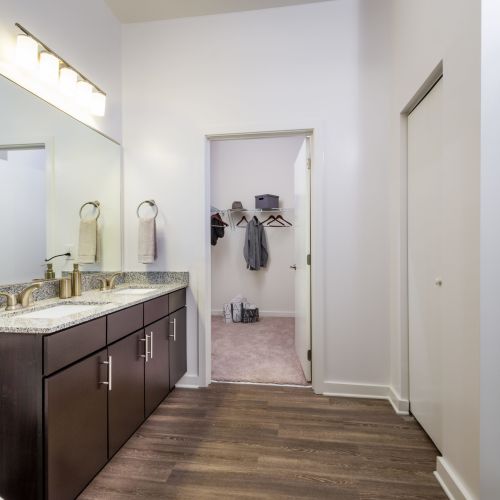 Bathroom with closet