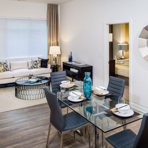 Dining and living room