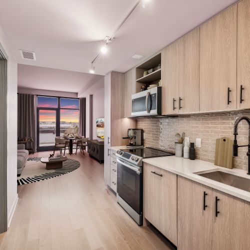 Enjoy a kitchen offering ample space and storage	