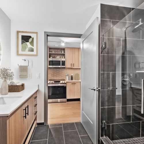 Pristine bathroom spaces to start and end your day	