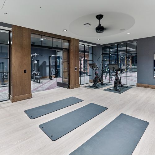 Find your zen or boost your cardio in our dedicated spin and yoga rooms