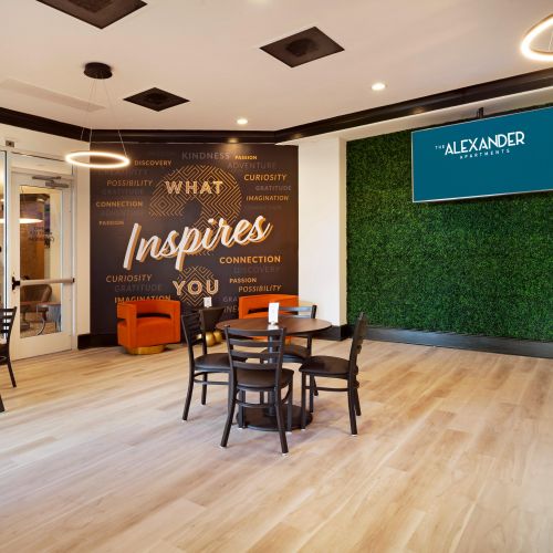 Micro market with seating space to relax