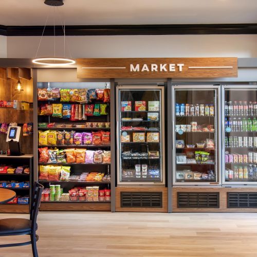 Choose from an array of snacks available when you are