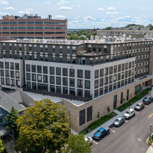 Corner view of Center & Stone’s main building.