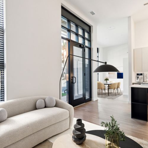 Photo of livingroom and dining area