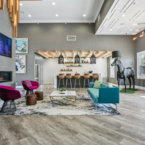 Lounge with Fireplace